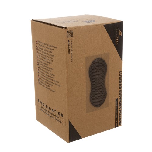 Ergonomisk korsryggpute – memory foam, 23 × 13 × 46 cm