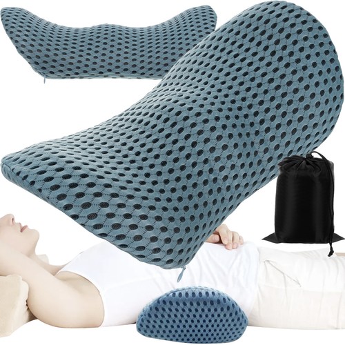 Ergonomisk korsryggpute – memory foam, 23 × 13 × 46 cm