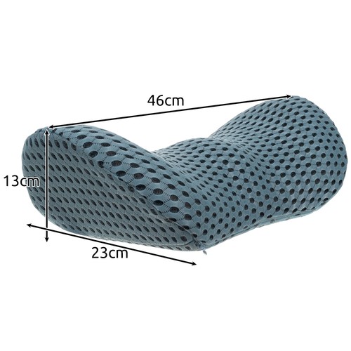 Ergonomisk korsryggpute – memory foam, 23 × 13 × 46 cm