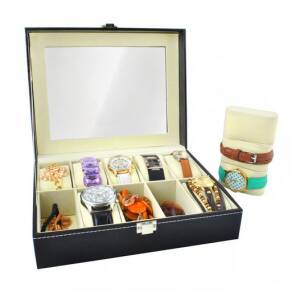 Eksklusiv klokkeskrin – elegant oppbevaringsboks for 10 klokker