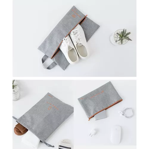 7-delt reiseorganisatorsett – praktiske organizers for koffert og håndbagasje