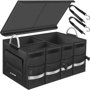 Bil- og bagasjeorganisator 50 L – sammenleggbar oppbevaring 59 × 30 × 35 cm