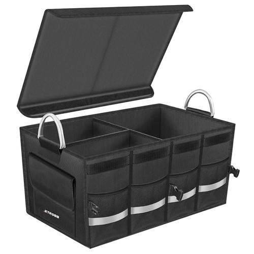 Bil- og bagasjeorganisator 50 L – sammenleggbar oppbevaring 59 × 30 × 35 cm