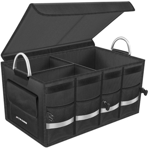 Bil- og bagasjeorganisator 50 L – sammenleggbar oppbevaring 59 × 30 × 35 cm