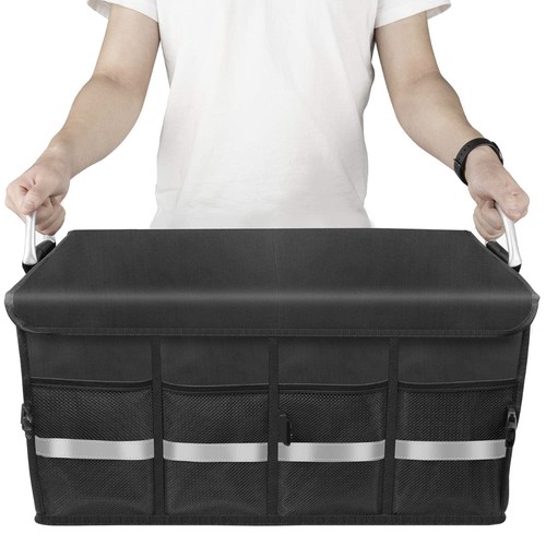 Bil- og bagasjeorganisator 50 L – sammenleggbar oppbevaring 59 × 30 × 35 cm
