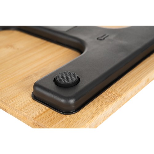 Baderomsvekt i bambus med maksimal kapasitet på 180 kg