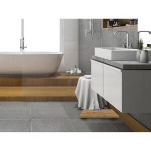 Baderomsvekt i bambus med maksimal kapasitet på 180 kg