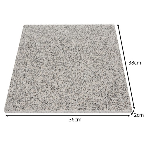 Pizzastein i granitt med pizzaspade i bambus – 2-i-1 sett