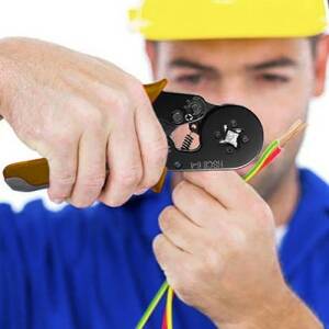 Crimptang med 1200 endehylser for kabeldimensjoner 0,25–10 mm²