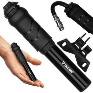 Liten og kraftig håndpumpe – aluminium, 7 bar, inkl. rammemontering