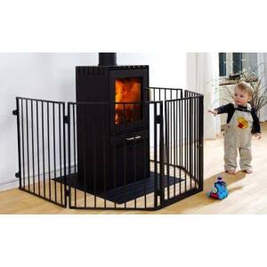 Sikkerhetsgrind for peis, ovn og ildsted – 304 × 74,5 cm