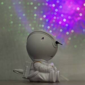 LED stjerneprojektor Astronaut – projektorlampe med fjernkontroll, nattlampe for barn