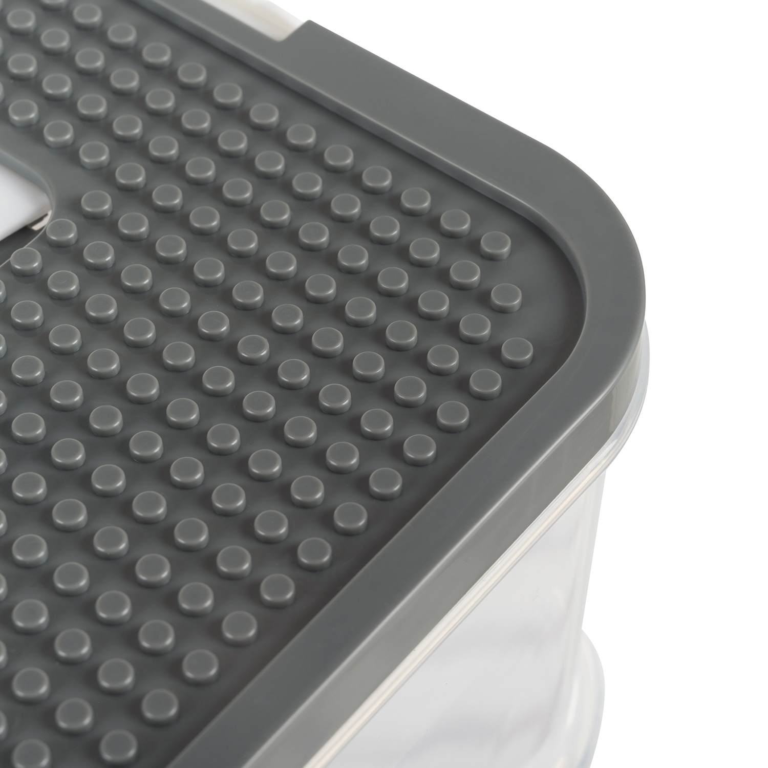 Stor 15 L organiseringsboks med rom – praktisk 2-etasjes beholder for klosser og tilbehør