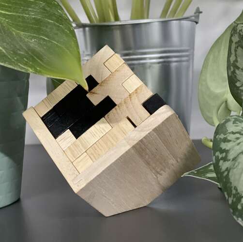 Creative Cube trepuslespill – logisk stablelek i holdbar tredesign