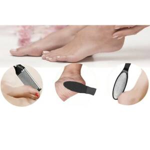 Elektrisk fotpleieenhet – oppladbar fotfil med tilbehør, svart