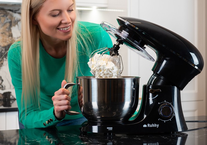 Kjøkkenmaskin 6,2 liter – 2200W kjøkkenmikser med tilbehør