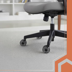 Støysvake Ergonomiske Kontorhjul – 5-pakning