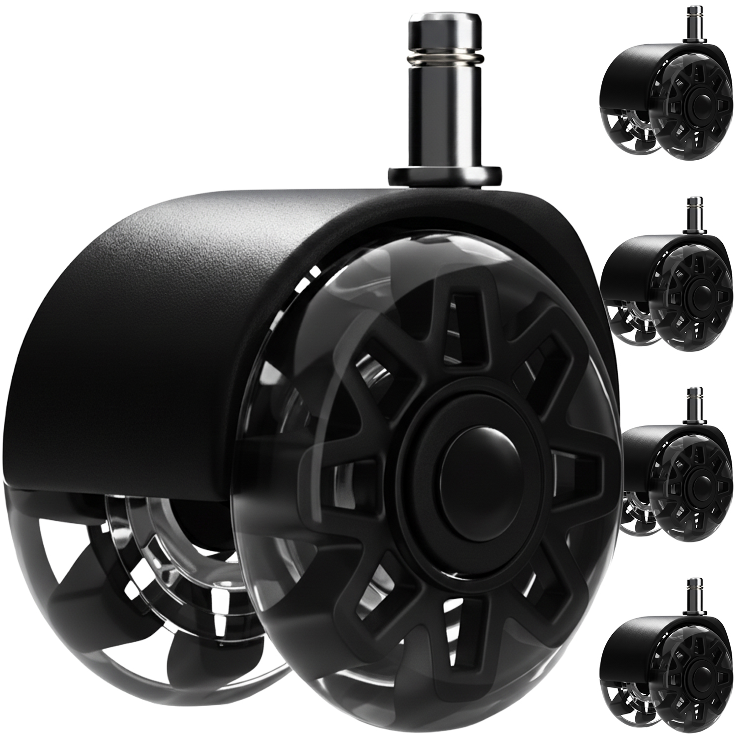 Støysvake Kontorhjul med Gulvbeskyttelse