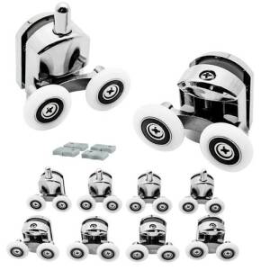 8-pakning hjul til dusjkabinett – universalmodell