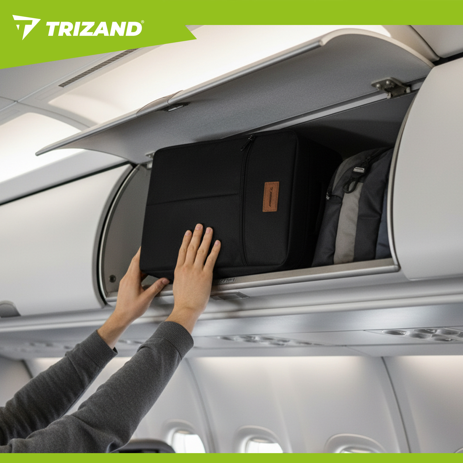 Kompakt reisesekk – 20 liters kabinmål 40×25×20 cm (svart)