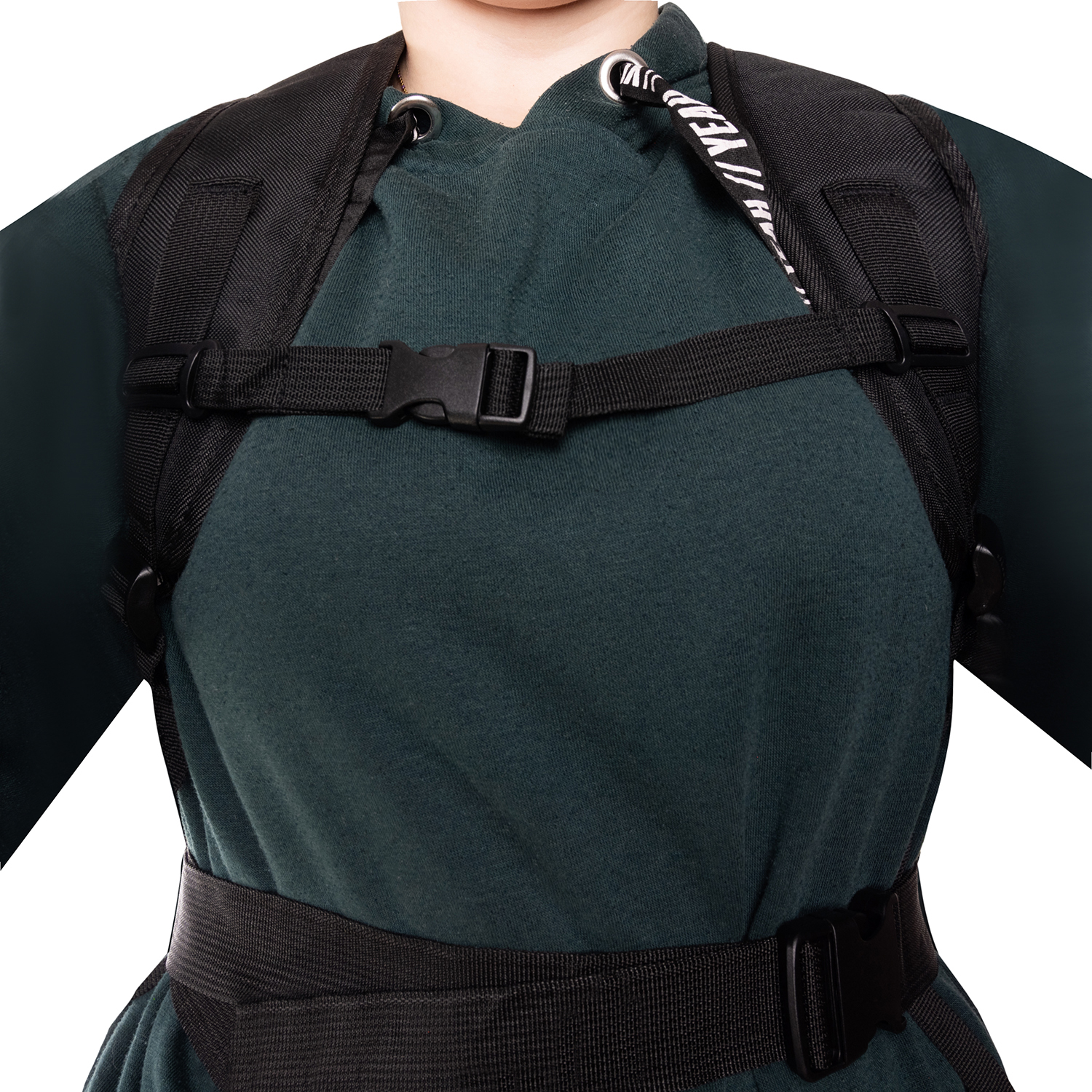 Ryggsekk for katt & hund – ventilert modell med lommer, gjennomsiktig front, 35×41,5×28 cm (maks 7 kg), svart