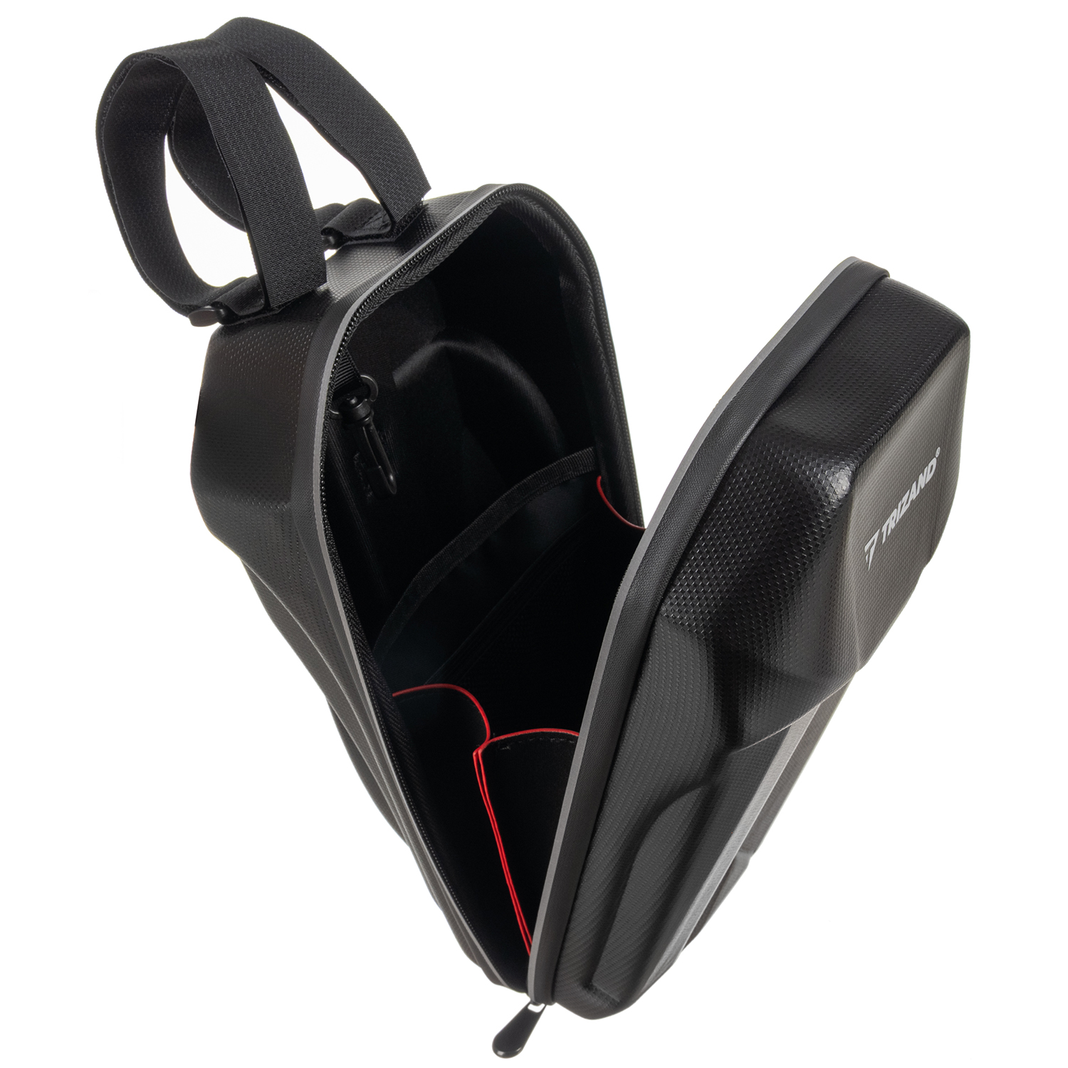 Snøscooterveske 5L – vanntett hard styreveske med borrelås, svart