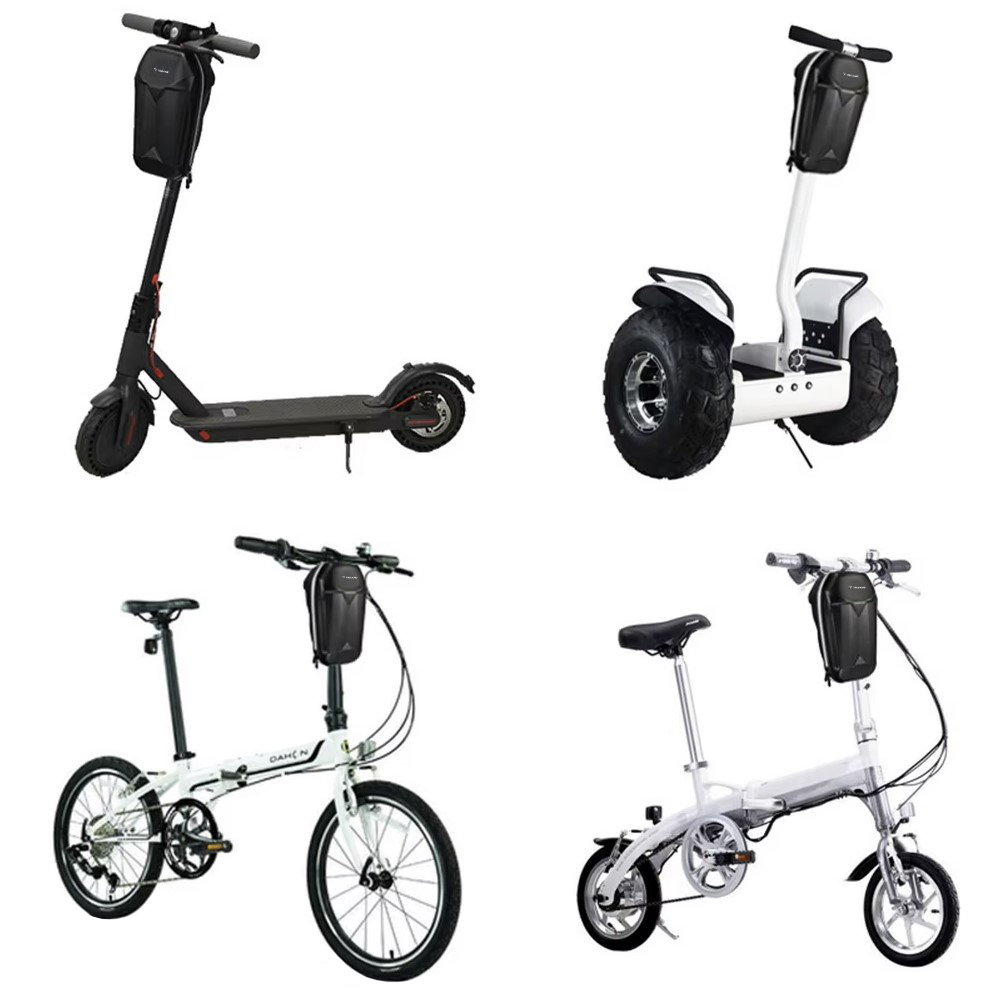 Snøscooterveske 5L – vanntett hard styreveske med borrelås, svart