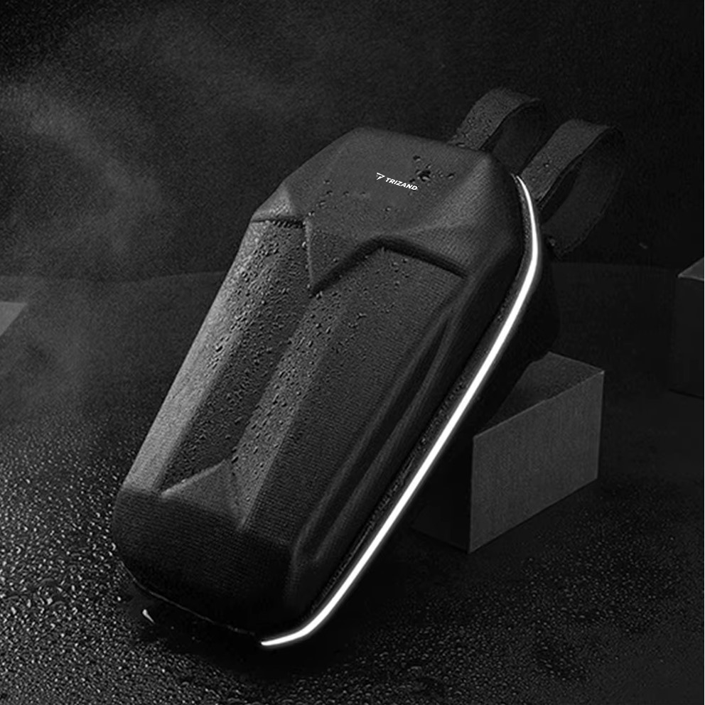 Snøscooterveske 5L – vanntett hard styreveske med borrelås, svart