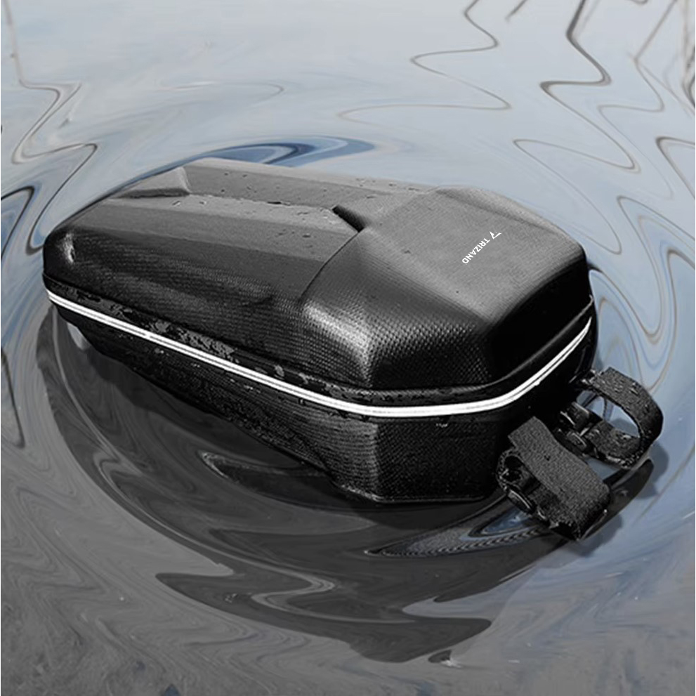 Snøscooterveske 5L – vanntett hard styreveske med borrelås, svart