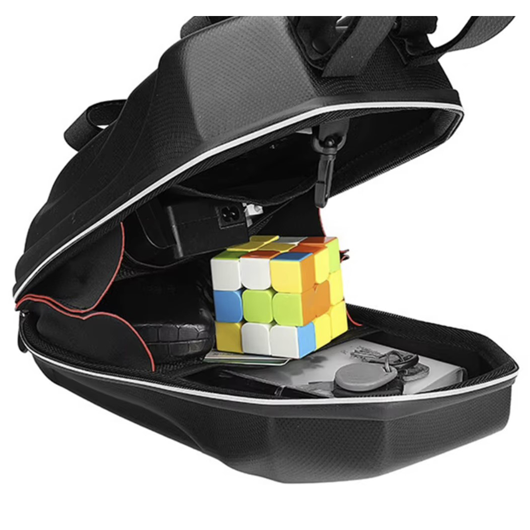 Snøscooterveske 5L – vanntett hard styreveske med borrelås, svart