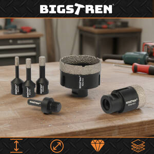 Diamant hullsagsett 6–68 mm – perfekt for porselen, fliser og keramikk