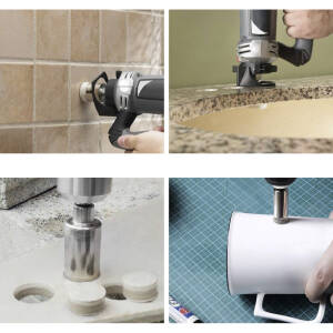 Sett med 10 ulike hullsager