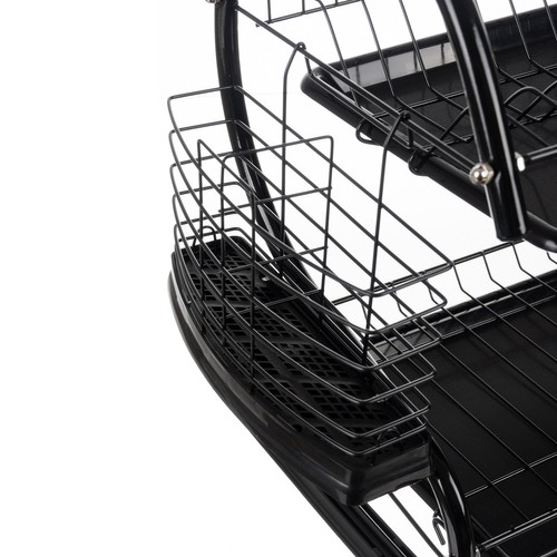 Tørkestativ med 2 nivåer – holdbar konstruksjon i jern, 37 × 53 × 25 cm