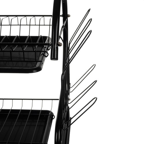 Tørkestativ med 2 nivåer – holdbar konstruksjon i jern, 37 × 53 × 25 cm