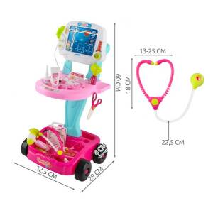 Doktorvogn for barn 3+ – doktorsett med lys- og lydeffekter