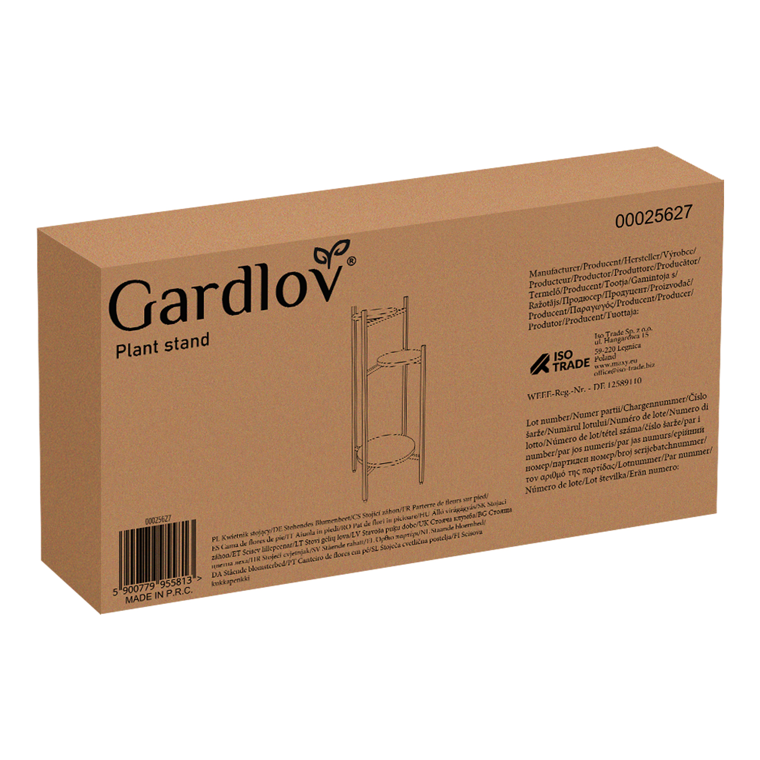 Metall blomsterstativ – 3 etasjer for stilfull plantepresentasjon, 81 cm