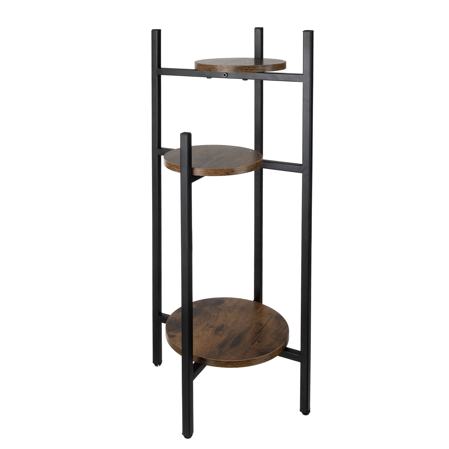 Metall blomsterstativ – 3 etasjer for stilfull plantepresentasjon, 81 cm