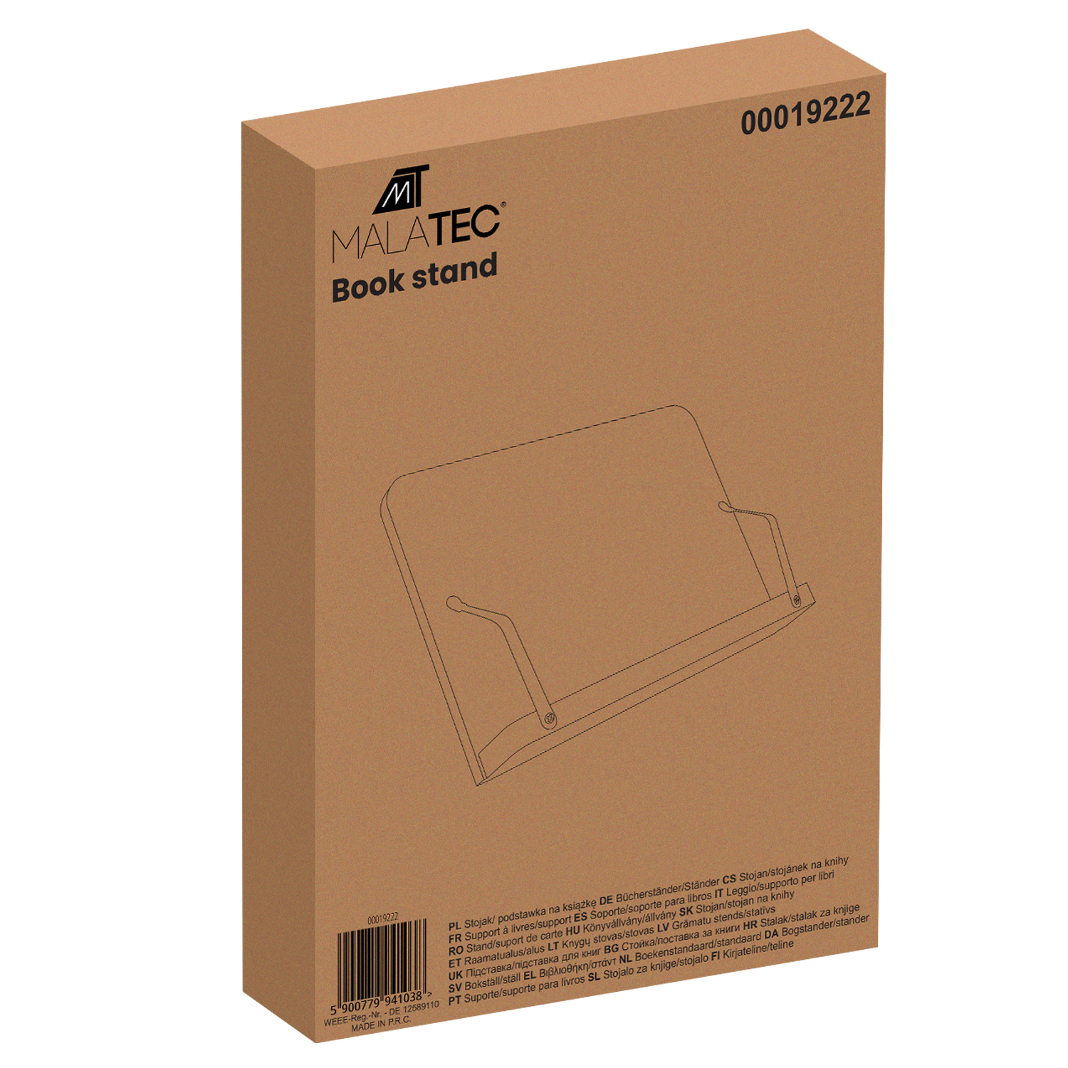 Bokstativ i bambus – nettbrettstativ med justerbar vinkel