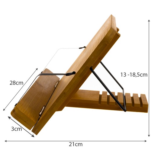 Bokstativ i bambus – nettbrettstativ med justerbar vinkel