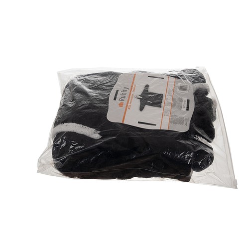 Svart oversize hettegenser XXL – tykk fleecegenser med hette og lommer