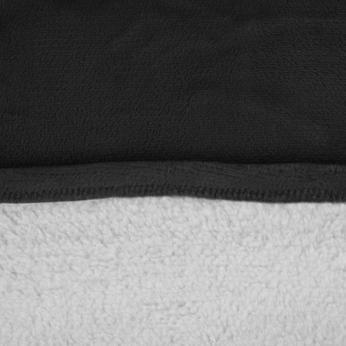 Svart oversize hettegenser XXL – tykk fleecegenser med hette og lommer