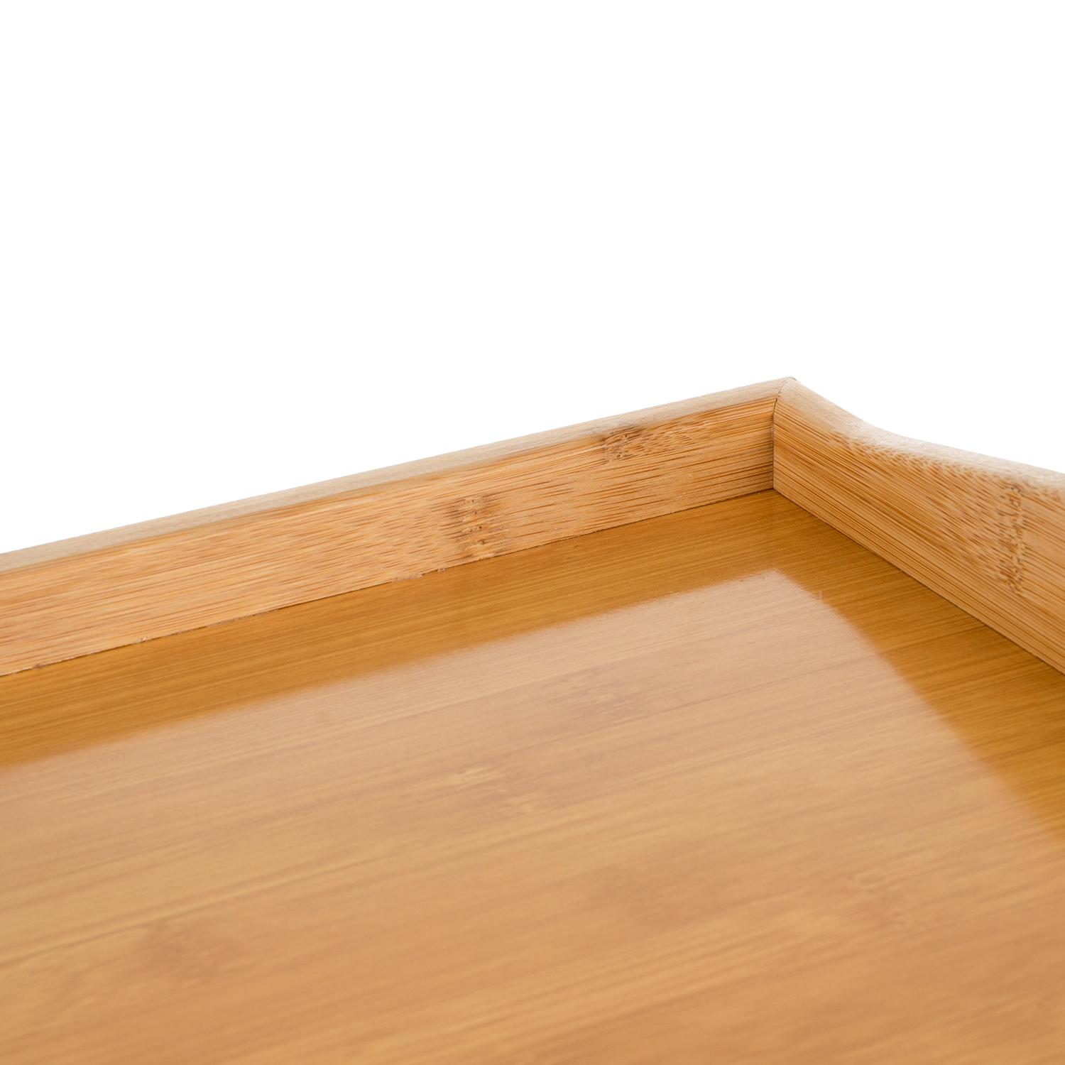 Bambus frokostbrett med sammenleggbare ben – 73 × 31 × 21 cm