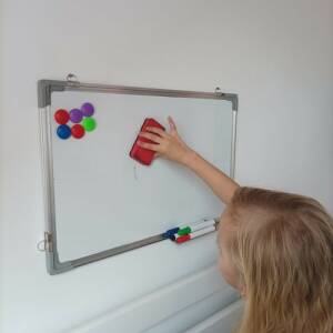 Whiteboard 60×40 cm med tusjer