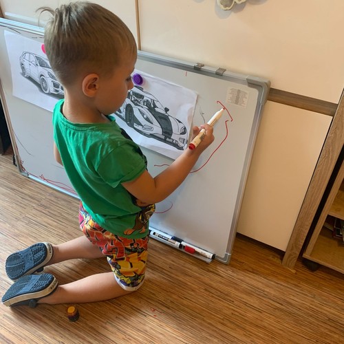 Whiteboard 90×60 cm – magnetisk tavle med tusjer og magneter