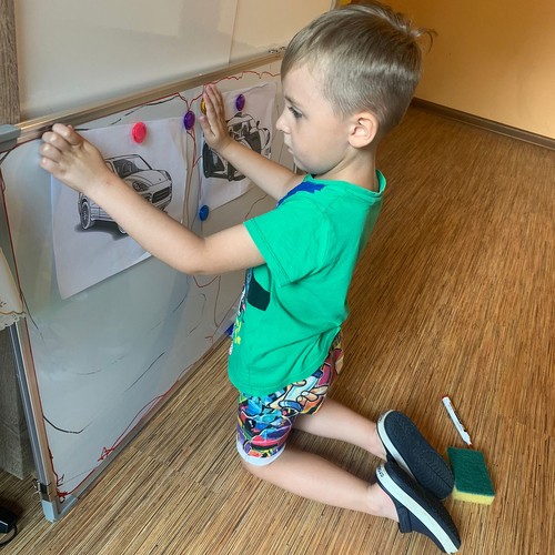 Whiteboard 90×60 cm – magnetisk tavle med tusjer og magneter