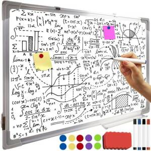 Whiteboard 90×60 cm – magnetisk tavle med tusjer og magneter