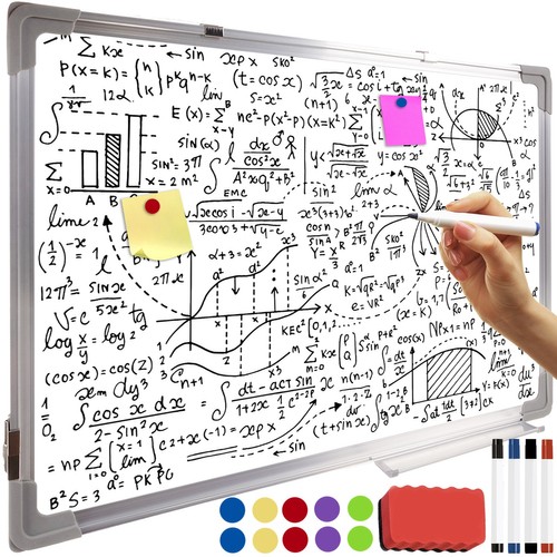 Whiteboard 90×60 cm – magnetisk tavle med tusjer og magneter