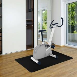 Gulvbeskyttermatte 130 × 90 cm – svart underlag for kontorstol eller treningssykkel