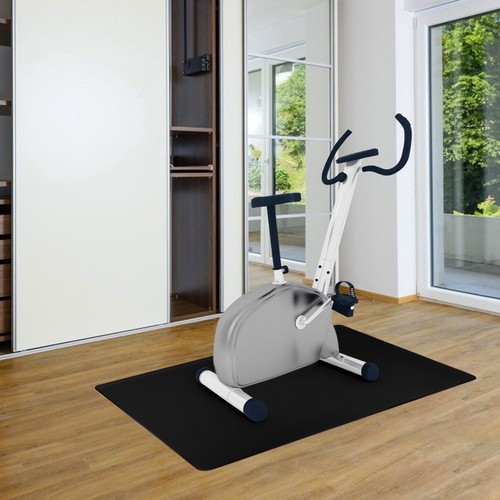 Gulvbeskyttermatte 130 × 90 cm – svart underlag for kontorstol eller treningssykkel
