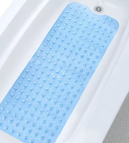 Sklihemmende baderomsmatte 100 × 40 cm – for dusj og badekar